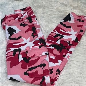 pink camo joggers